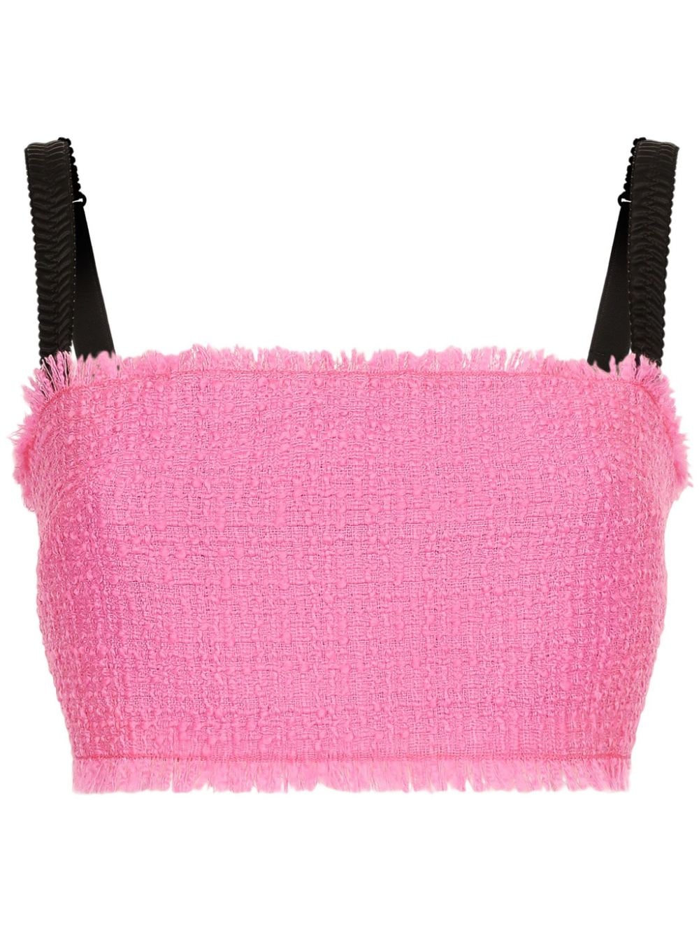 Dolce & Gabbana Rachel tweed cropped top - Pink von Dolce & Gabbana