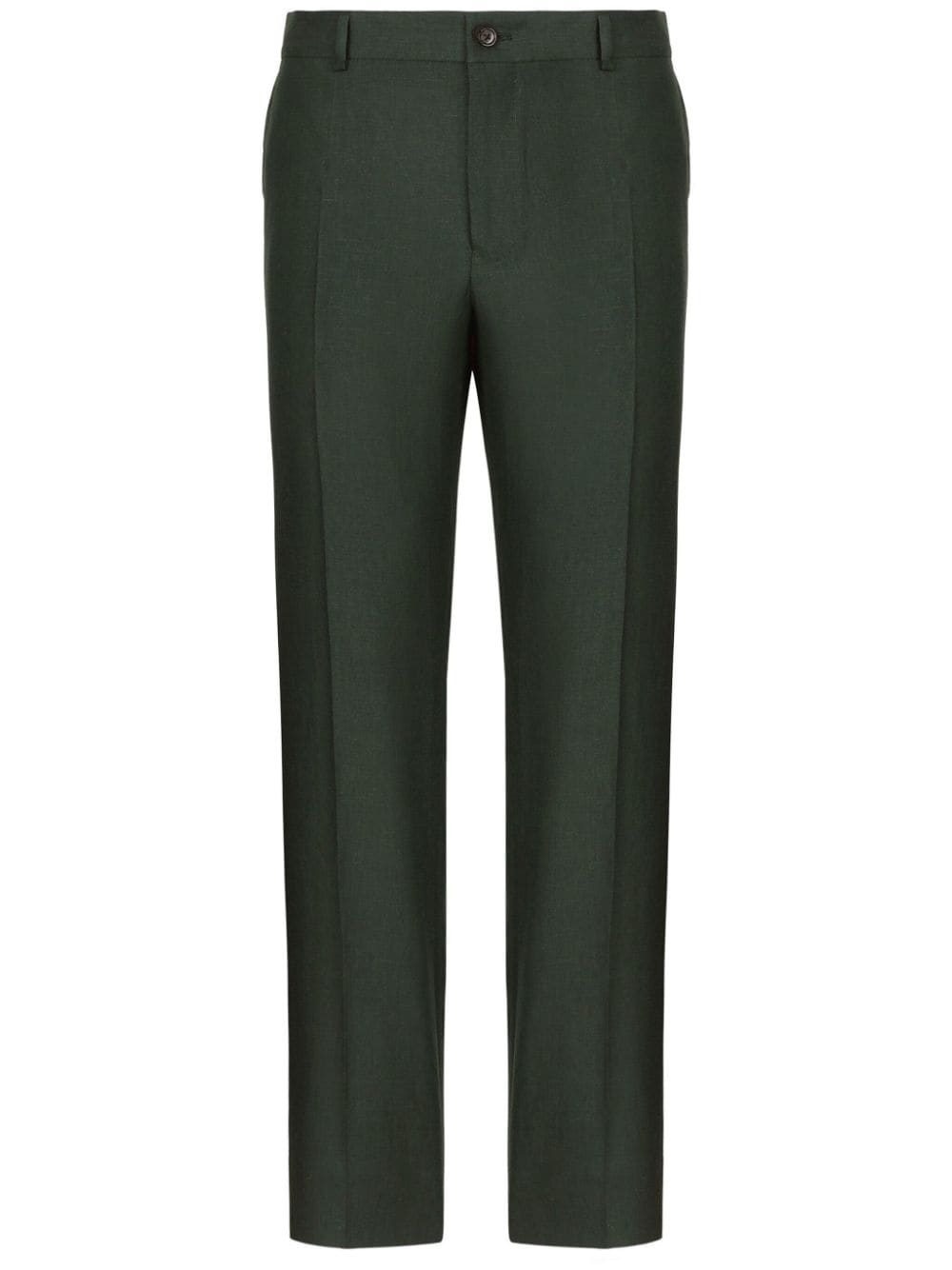 Dolce & Gabbana Sartoriale tailored linen trousers - Green von Dolce & Gabbana