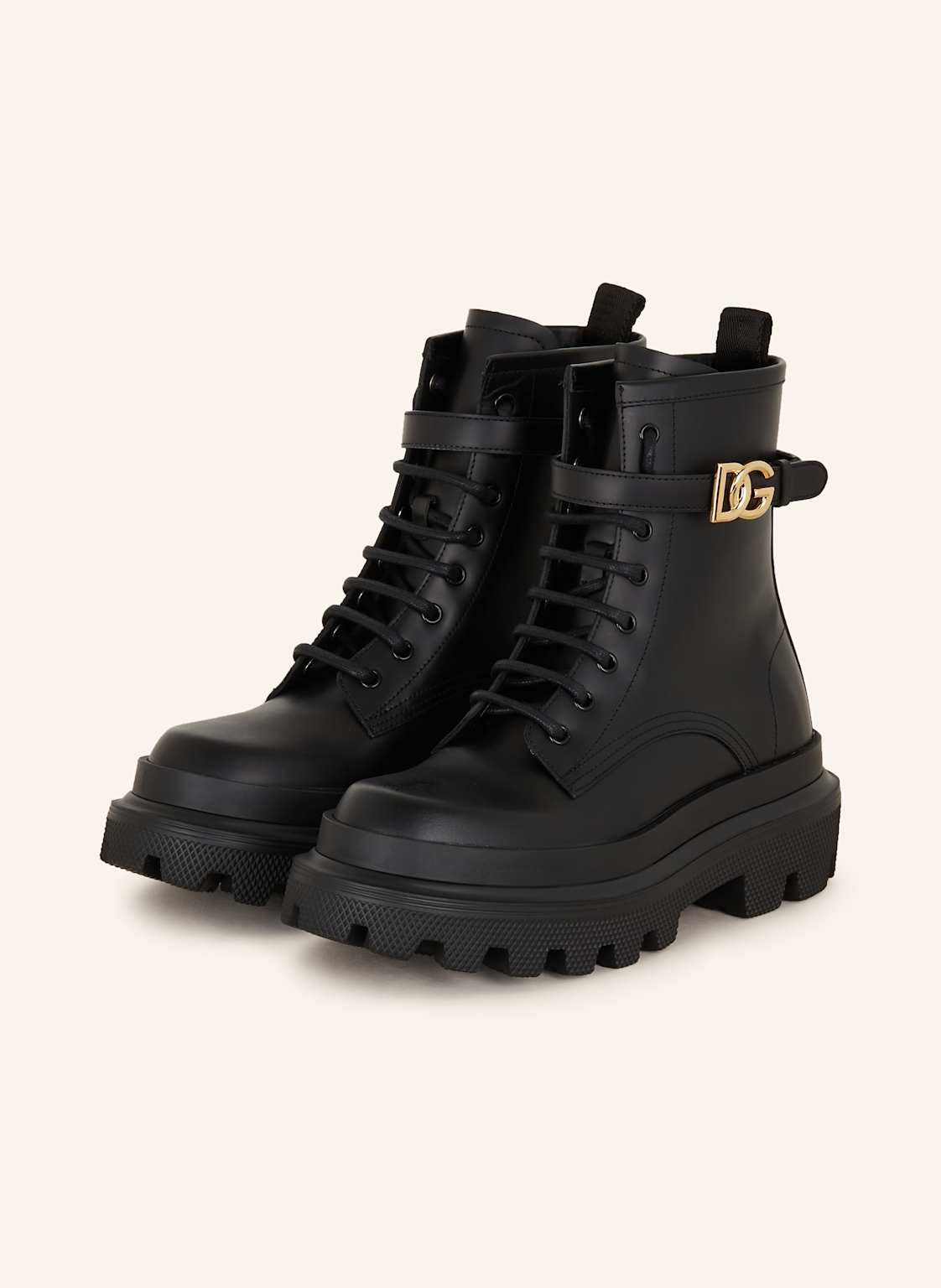 Dolce & Gabbana Schnürboots schwarz von Dolce & Gabbana