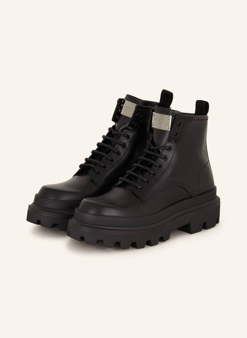 Dolce & Gabbana Schnürboots schwarz von Dolce & Gabbana