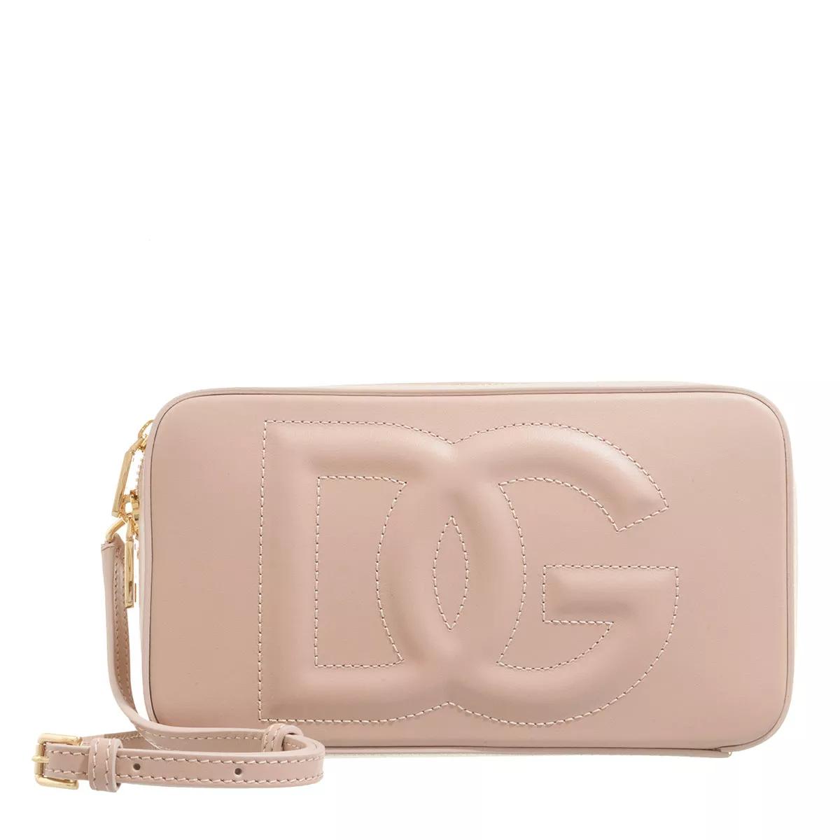 Dolce&Gabbana Schultertasche - Logo Camera Bag - Gr. unisize - in Beige - für Damen von Dolce&Gabbana