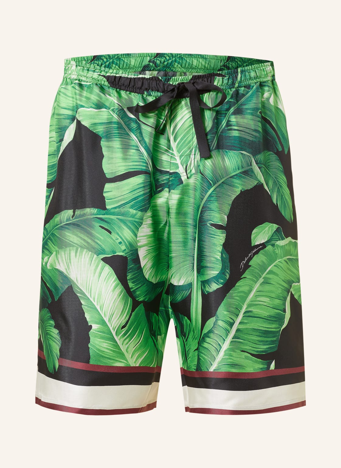 Dolce & Gabbana Seidenshorts gruen von Dolce & Gabbana