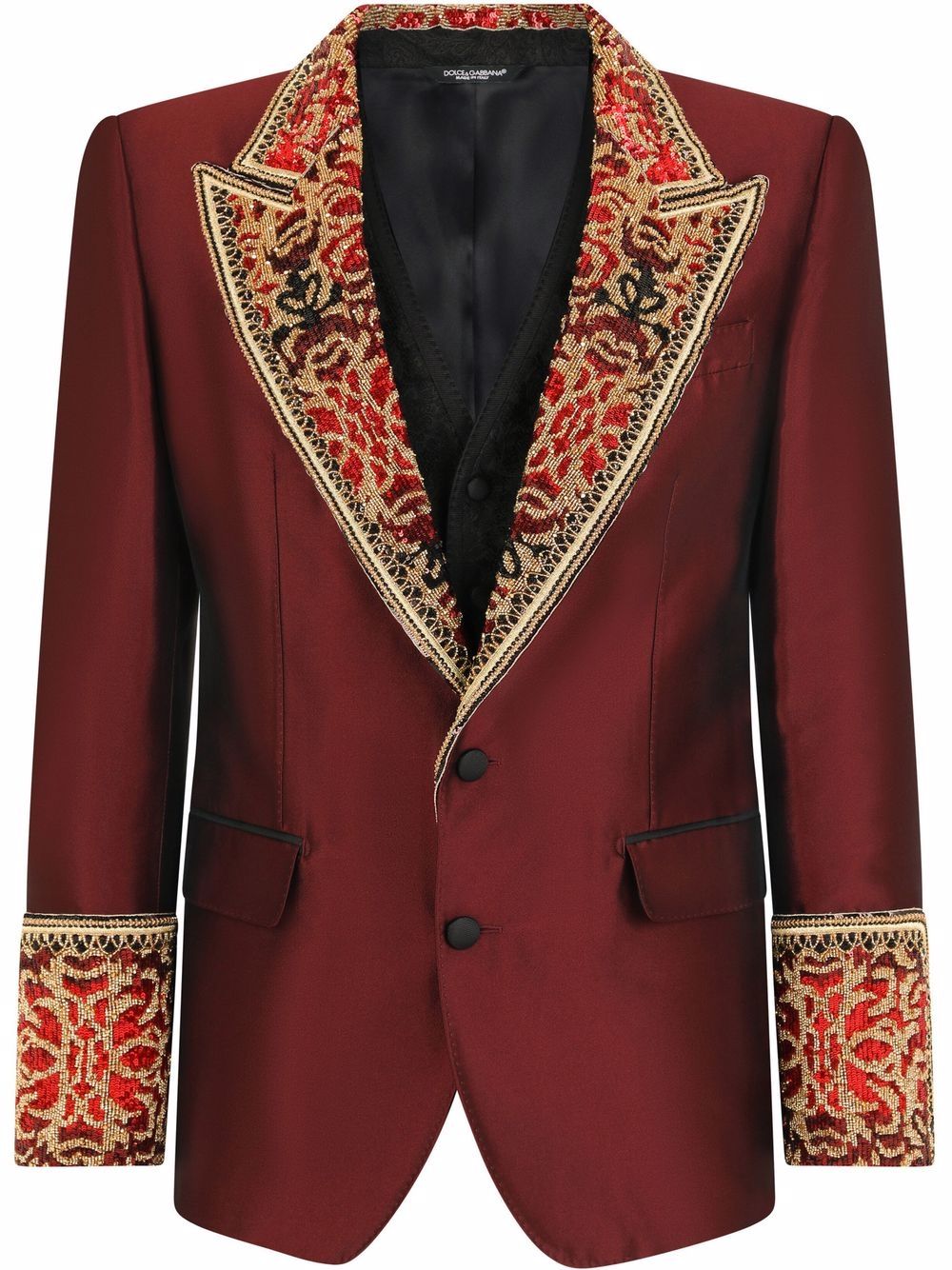 Dolce & Gabbana Sicilia-fit rhinestone-embellished tuxedo suit - Red von Dolce & Gabbana