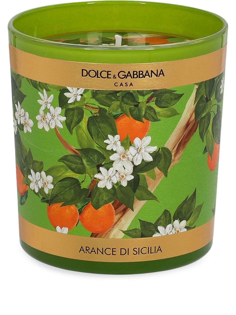 Dolce & Gabbana Sicilian Orange floral-print candle (250g) - GREEN von Dolce & Gabbana