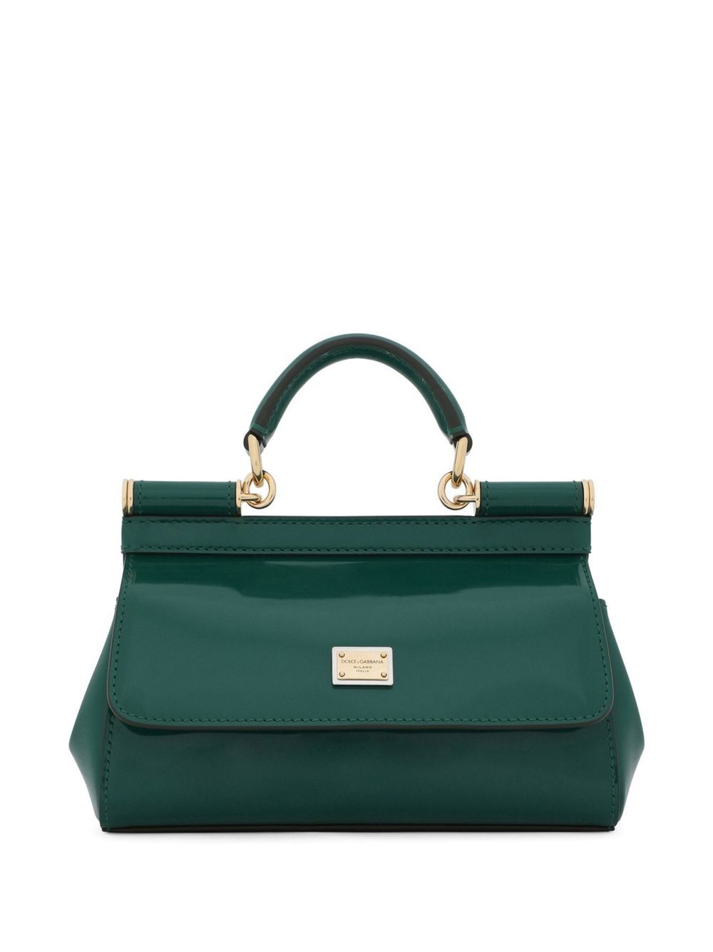 Dolce & Gabbana small Sicily leather top-handle bag - Green von Dolce & Gabbana