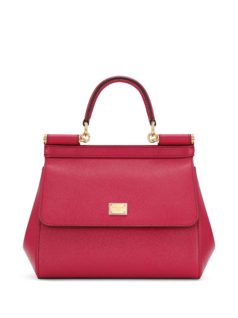 Dolce & Gabbana Sicily leather crossbody bag - Red von Dolce & Gabbana