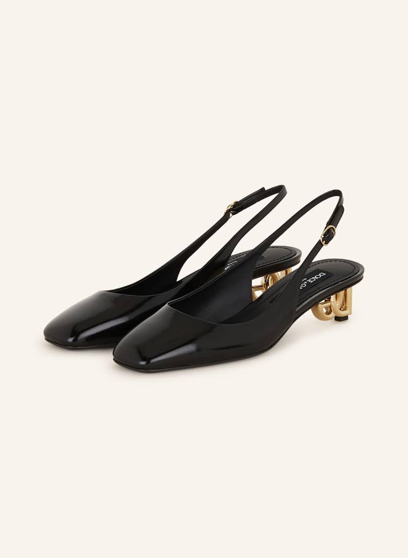 Dolce & Gabbana Slingpumps schwarz von Dolce & Gabbana