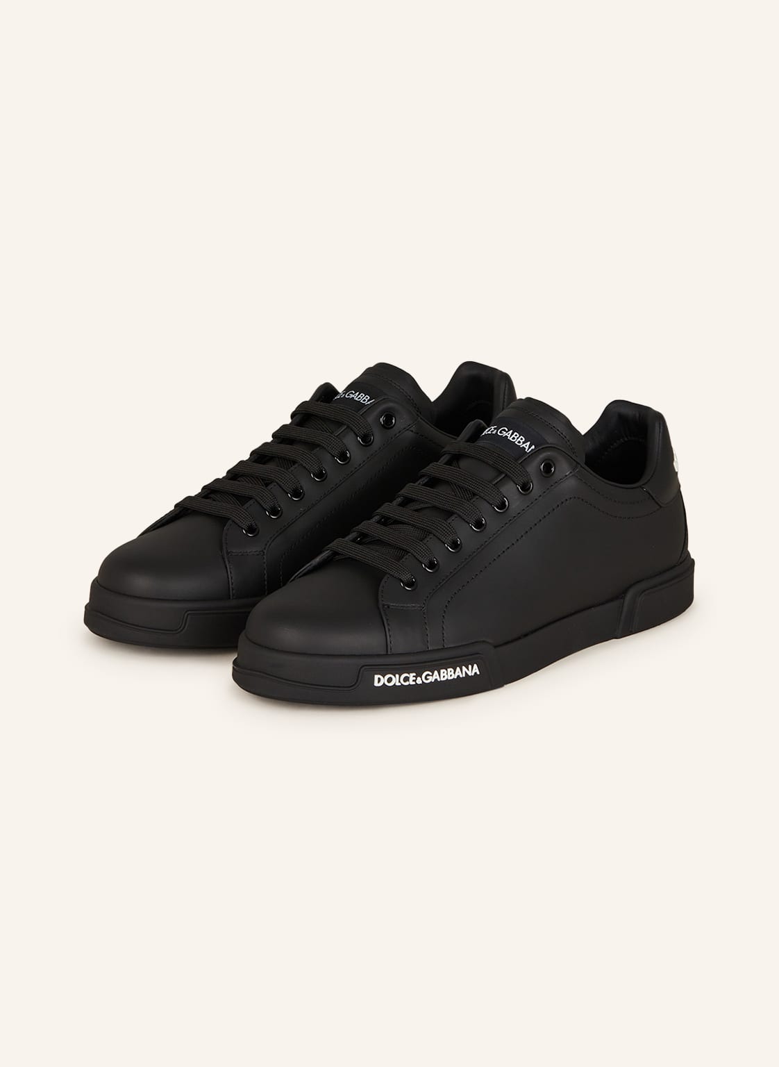 Dolce & Gabbana Sneaker Portofino schwarz von Dolce & Gabbana