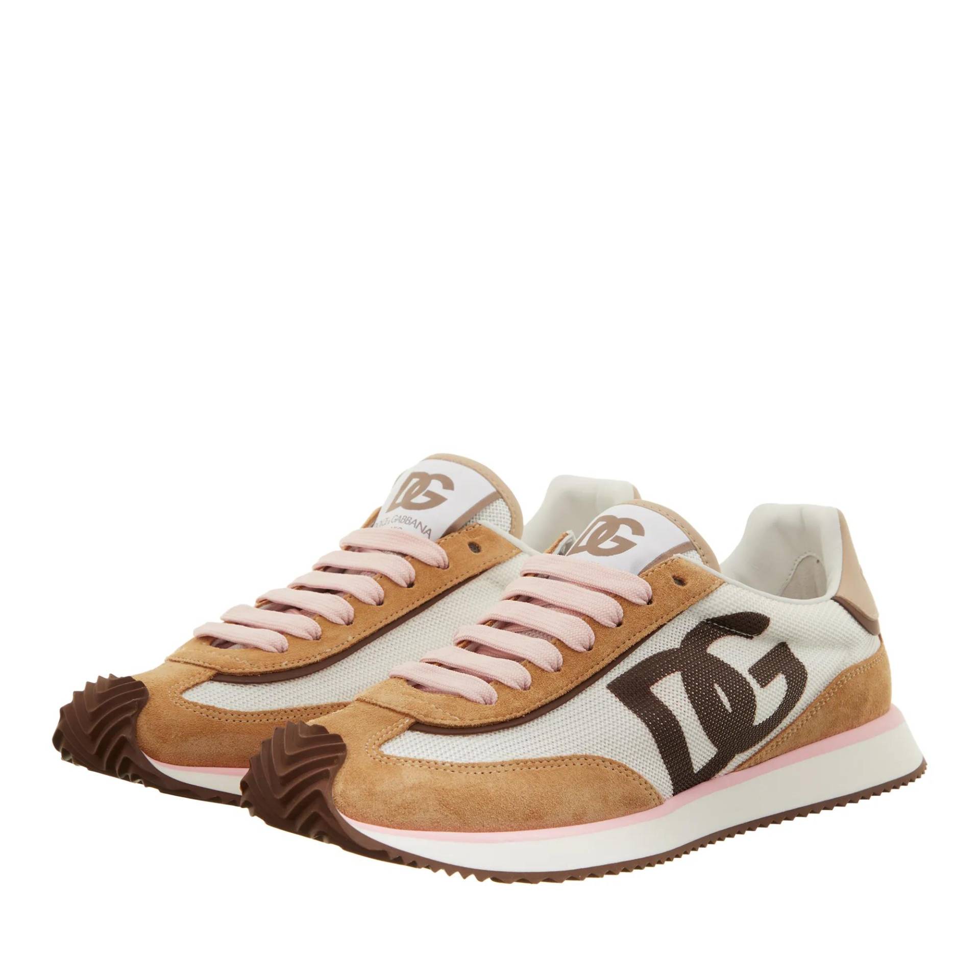 Dolce&Gabbana Sneakers - Low Air Fastening, Dg Logo On The Side - Gr. 38 (EU) - in Braun - für Damen von Dolce&Gabbana