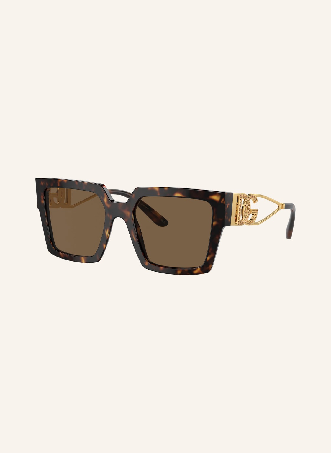 Dolce & Gabbana Sonnenbrille dg4446b Mit Schmucksteinen braun von Dolce & Gabbana