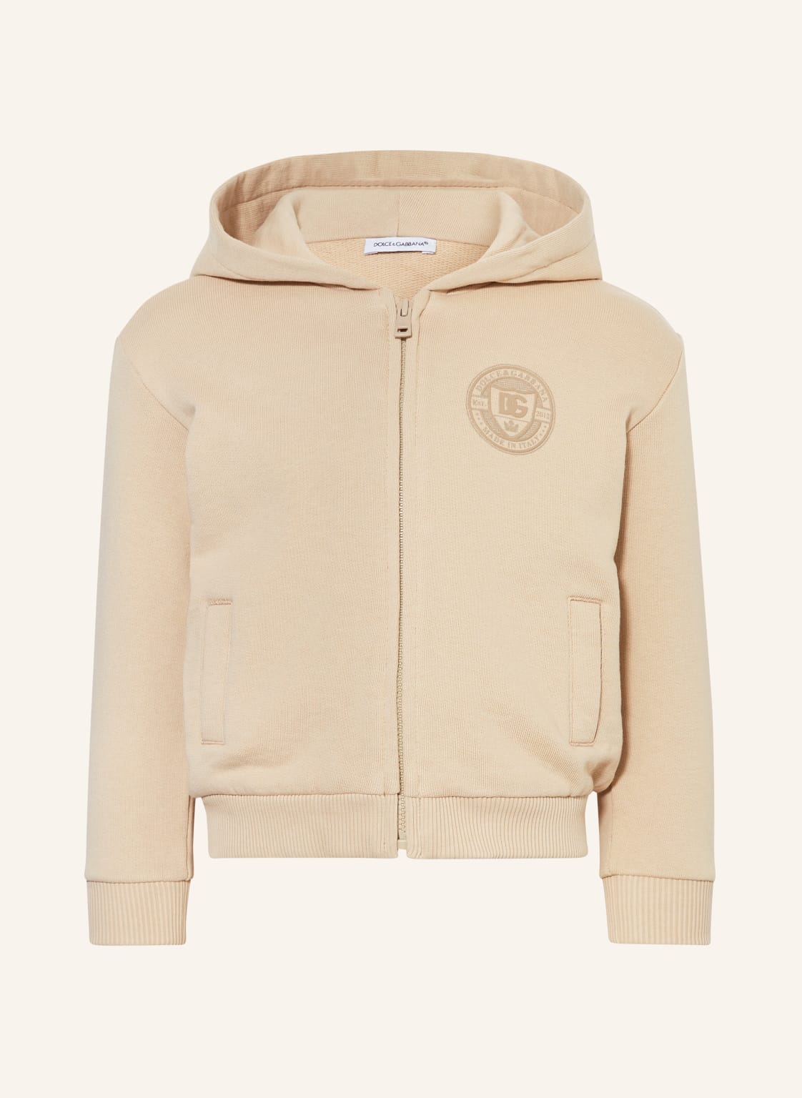 Dolce & Gabbana Sweatjacke beige Dolce & Gabbana Sweatjacke beige von Dolce & Gabbana