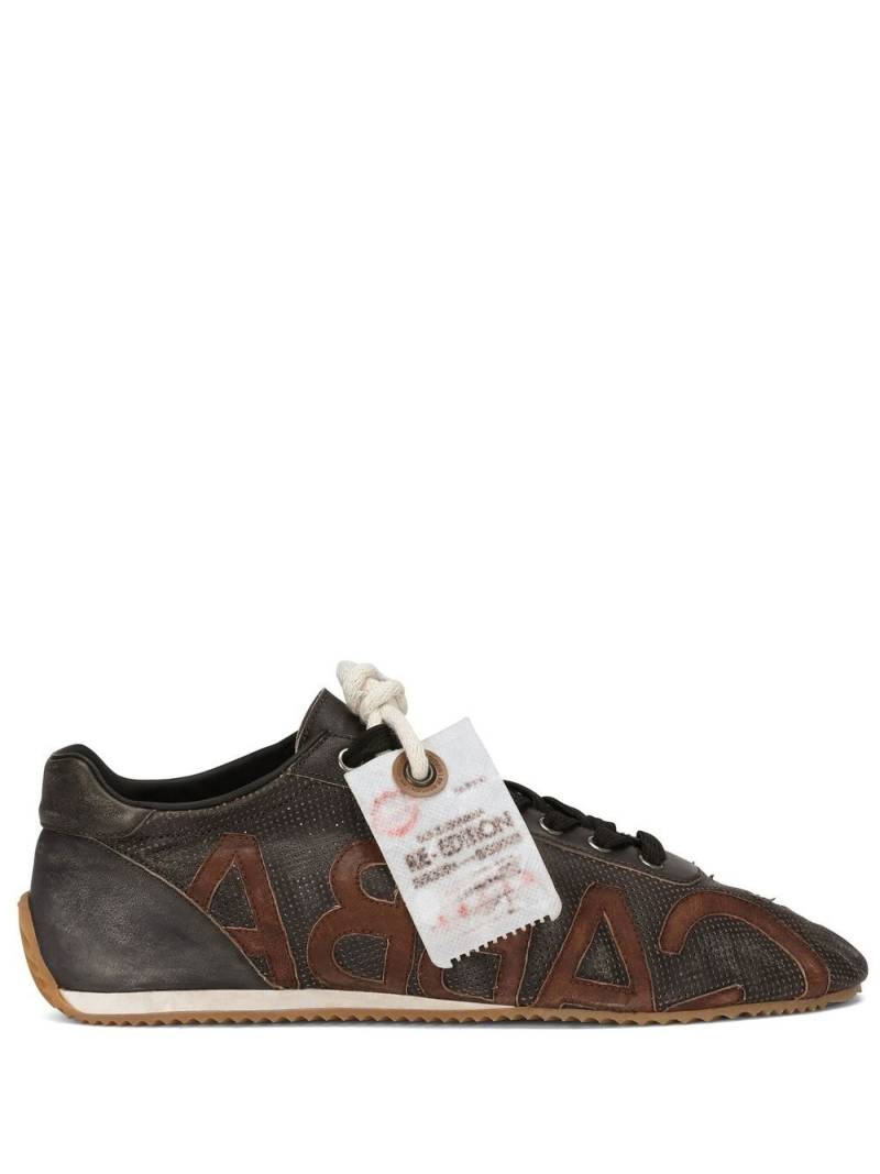 Dolce & Gabbana Thailandia leather sneakers - Brown von Dolce & Gabbana