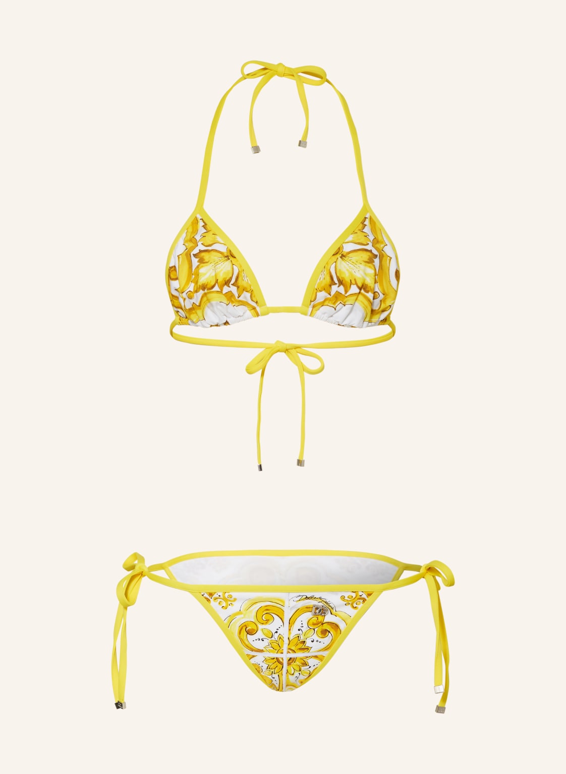 Dolce & Gabbana Triangel-Bikini gelb von Dolce & Gabbana