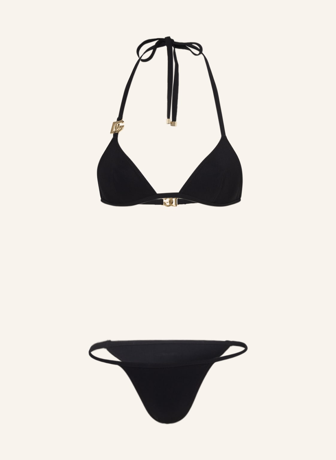 Dolce & Gabbana Triangel-Bikini schwarz von Dolce & Gabbana