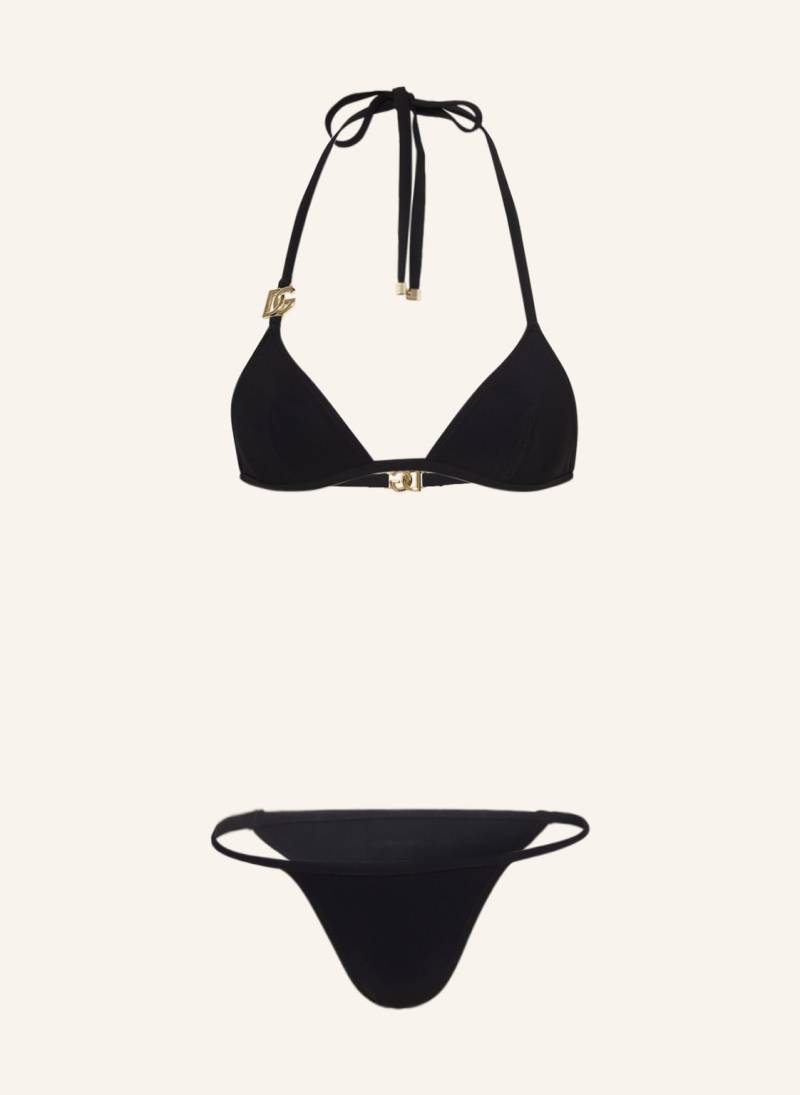 Dolce & Gabbana Triangel-Bikini schwarz von Dolce & Gabbana