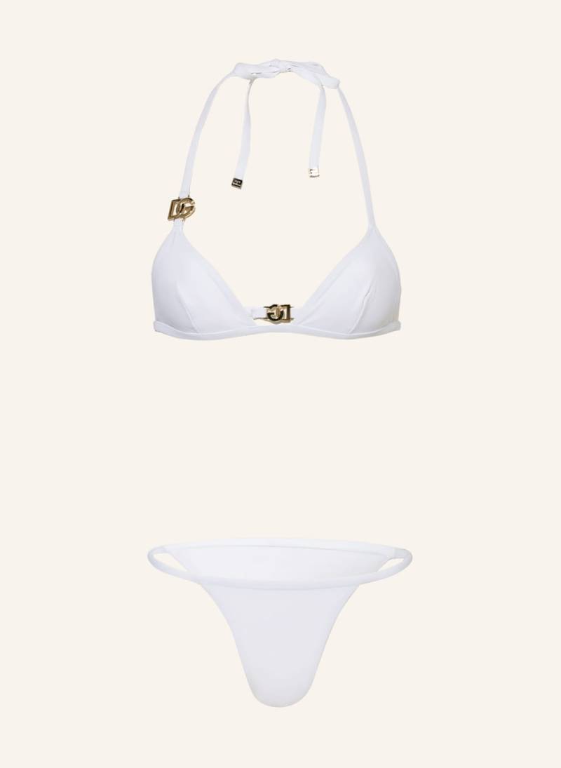 Dolce & Gabbana Triangel-Bikini weiss von Dolce & Gabbana