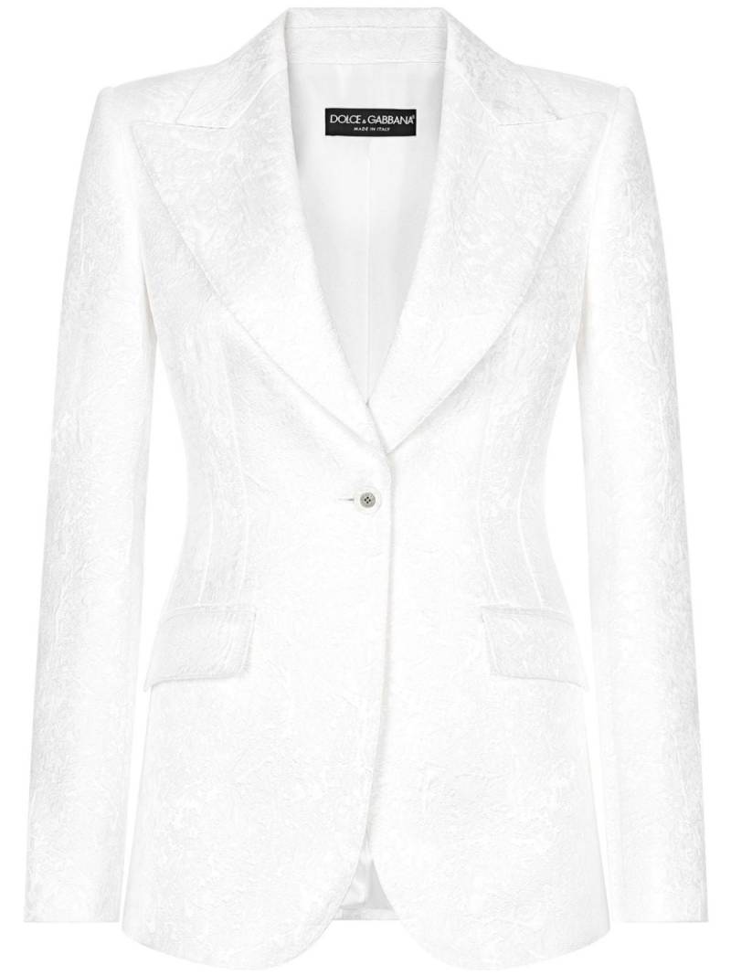 Dolce & Gabbana Turlington single-breasted blazer - White von Dolce & Gabbana