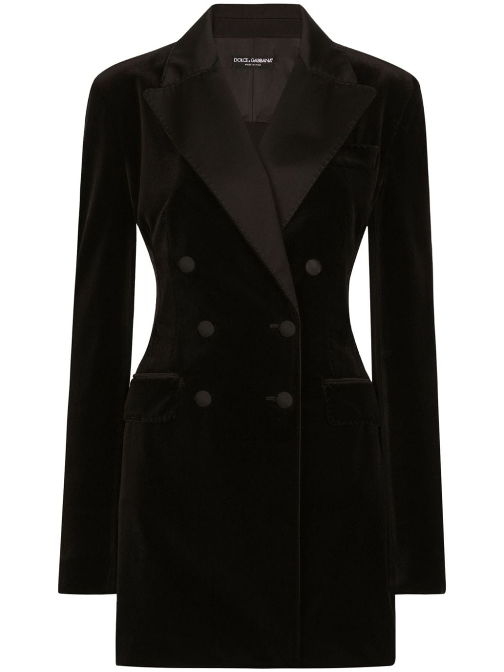 Dolce & Gabbana Turlington velvet blazer - Black von Dolce & Gabbana