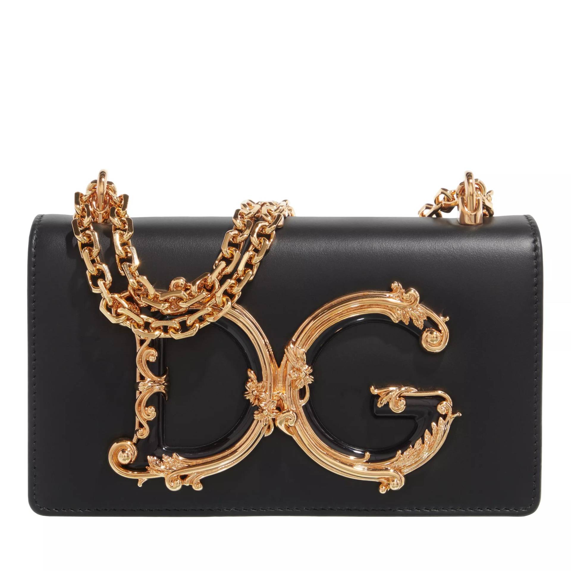 Dolce&Gabbana Umhängetasche - Phone Bag Dg Baroque - Gr. unisize - in Schwarz - für Damen von Dolce&Gabbana