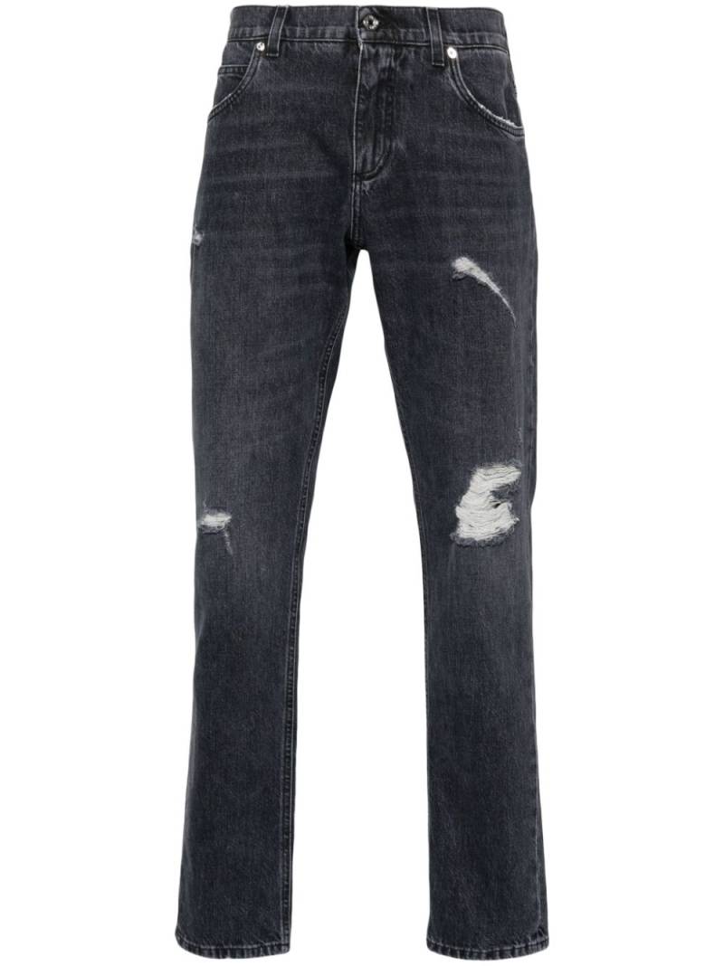 Dolce & Gabbana Variante Abbinata slim-fit jeans - Black von Dolce & Gabbana