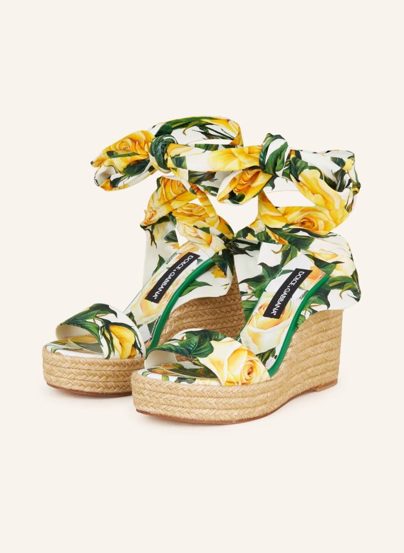 Dolce & Gabbana Wedges gelb von Dolce & Gabbana