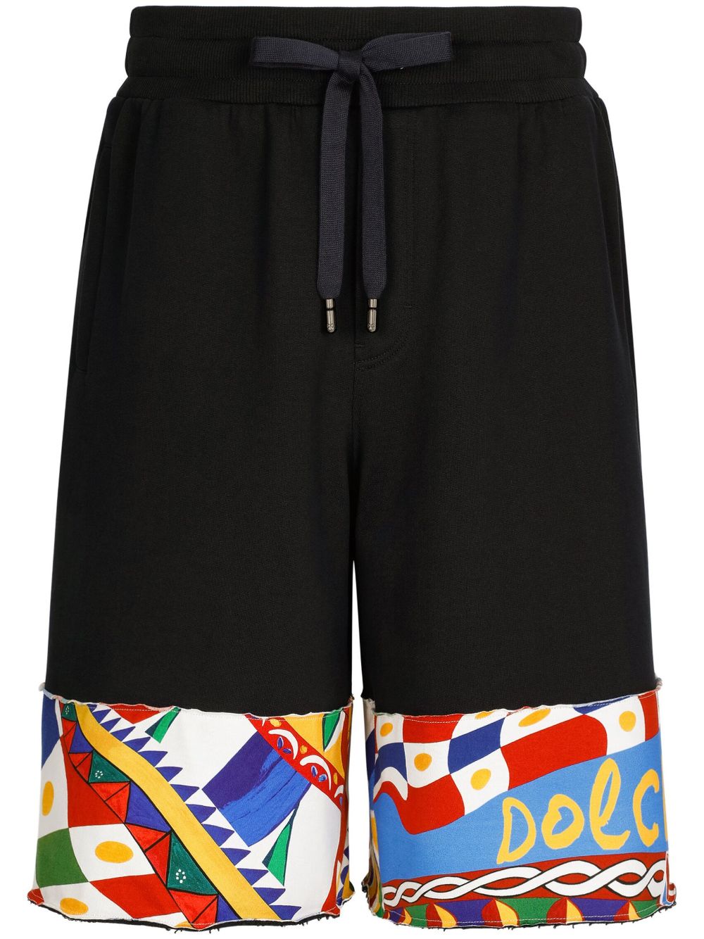 Dolce & Gabbana abstract-pattern bermuda shorts - Black von Dolce & Gabbana