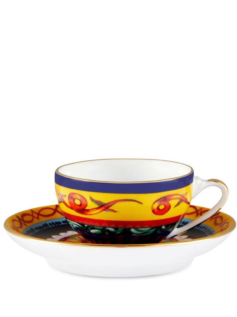 Dolce & Gabbana archive-print espresso set - White von Dolce & Gabbana