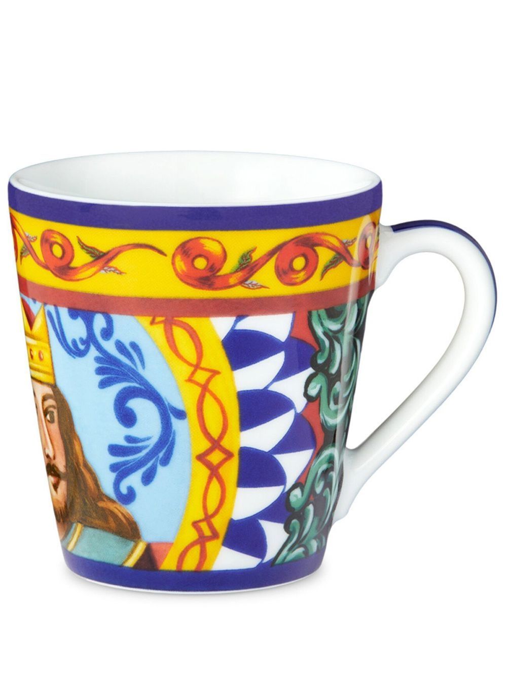 Dolce & Gabbana archive-print porcelain mug - White von Dolce & Gabbana