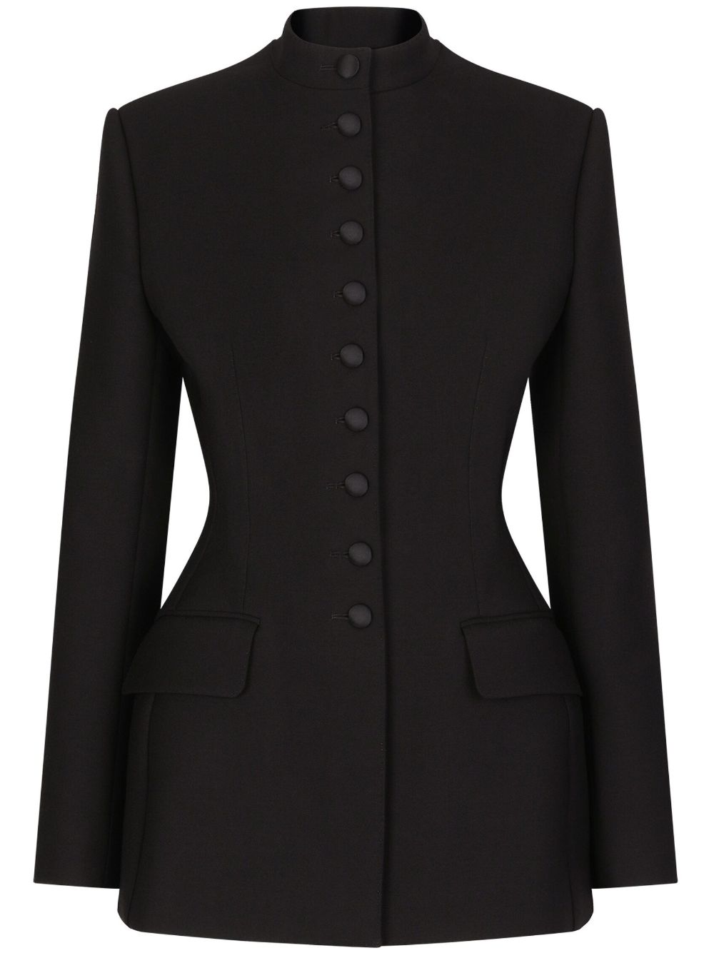 Dolce & Gabbana band-collar single-breasted blazer - Black von Dolce & Gabbana