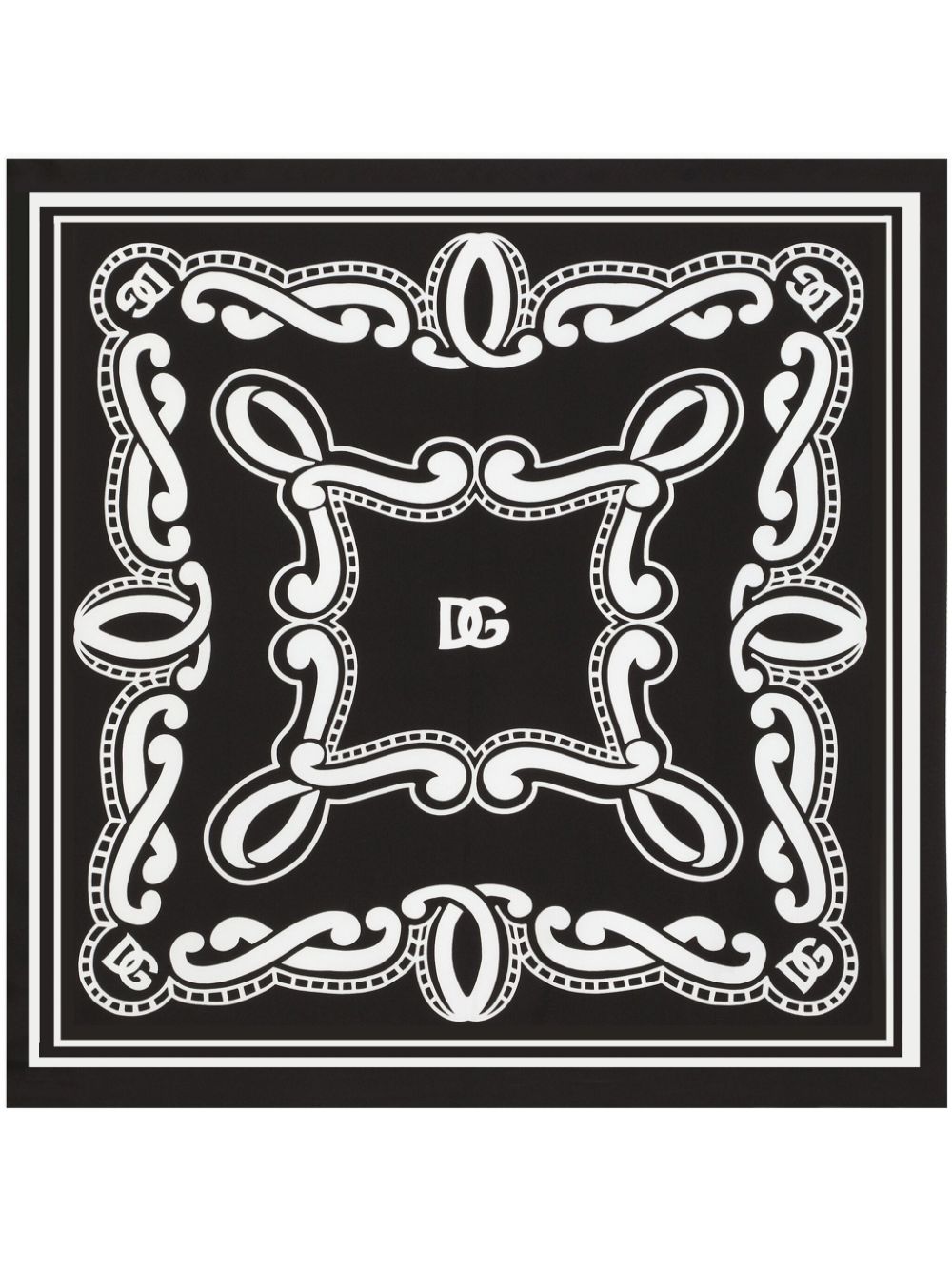 Dolce & Gabbana bandana-print scarf - Black von Dolce & Gabbana