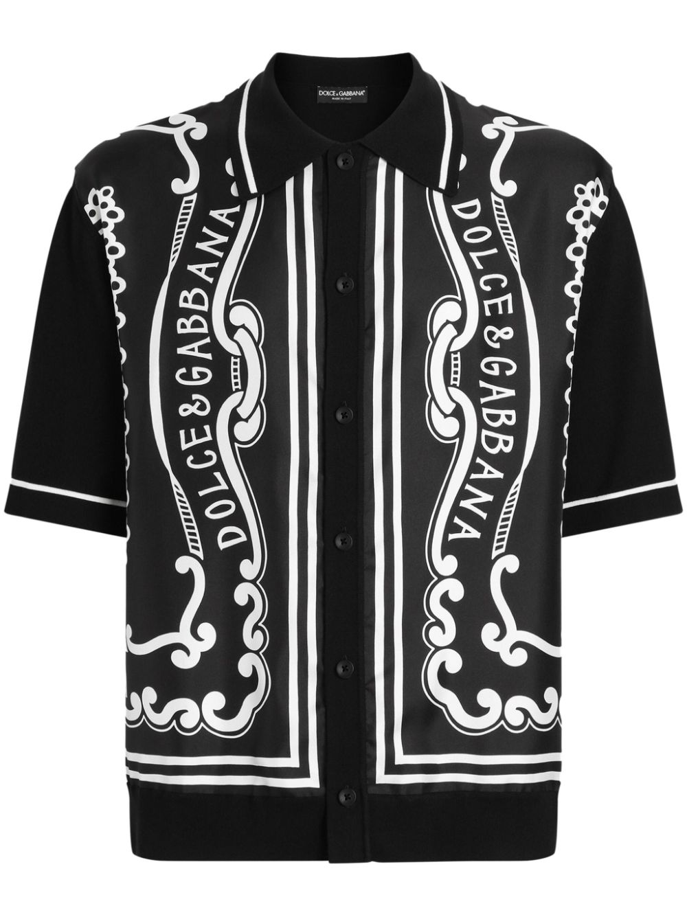 Dolce & Gabbana bandanna-print shirt - Black von Dolce & Gabbana