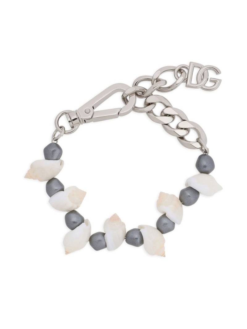 Dolce & Gabbana beaded shell bracelet - Silver von Dolce & Gabbana