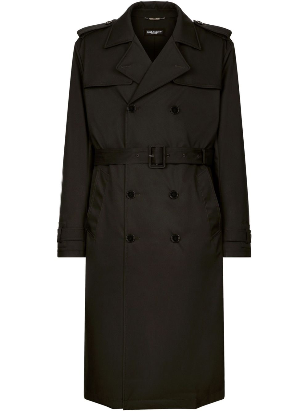 Dolce & Gabbana belted double-breasted trench coat - Black von Dolce & Gabbana