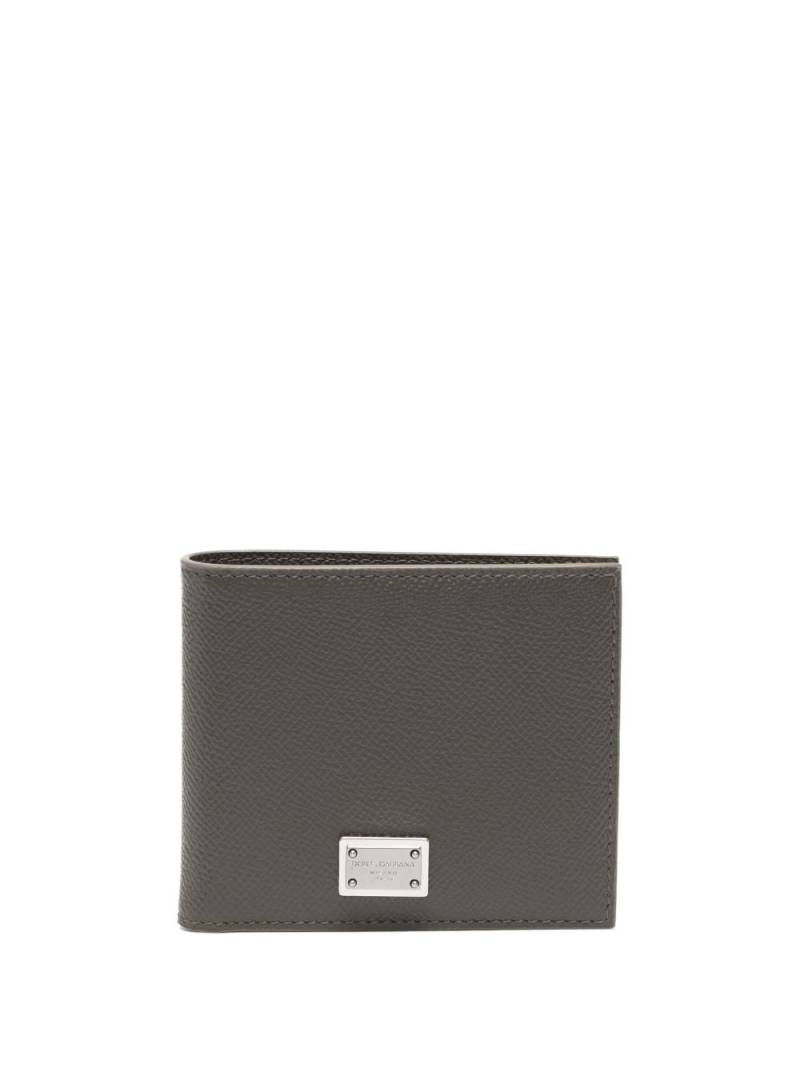 Dolce & Gabbana bi-fold leather wallet - Green von Dolce & Gabbana