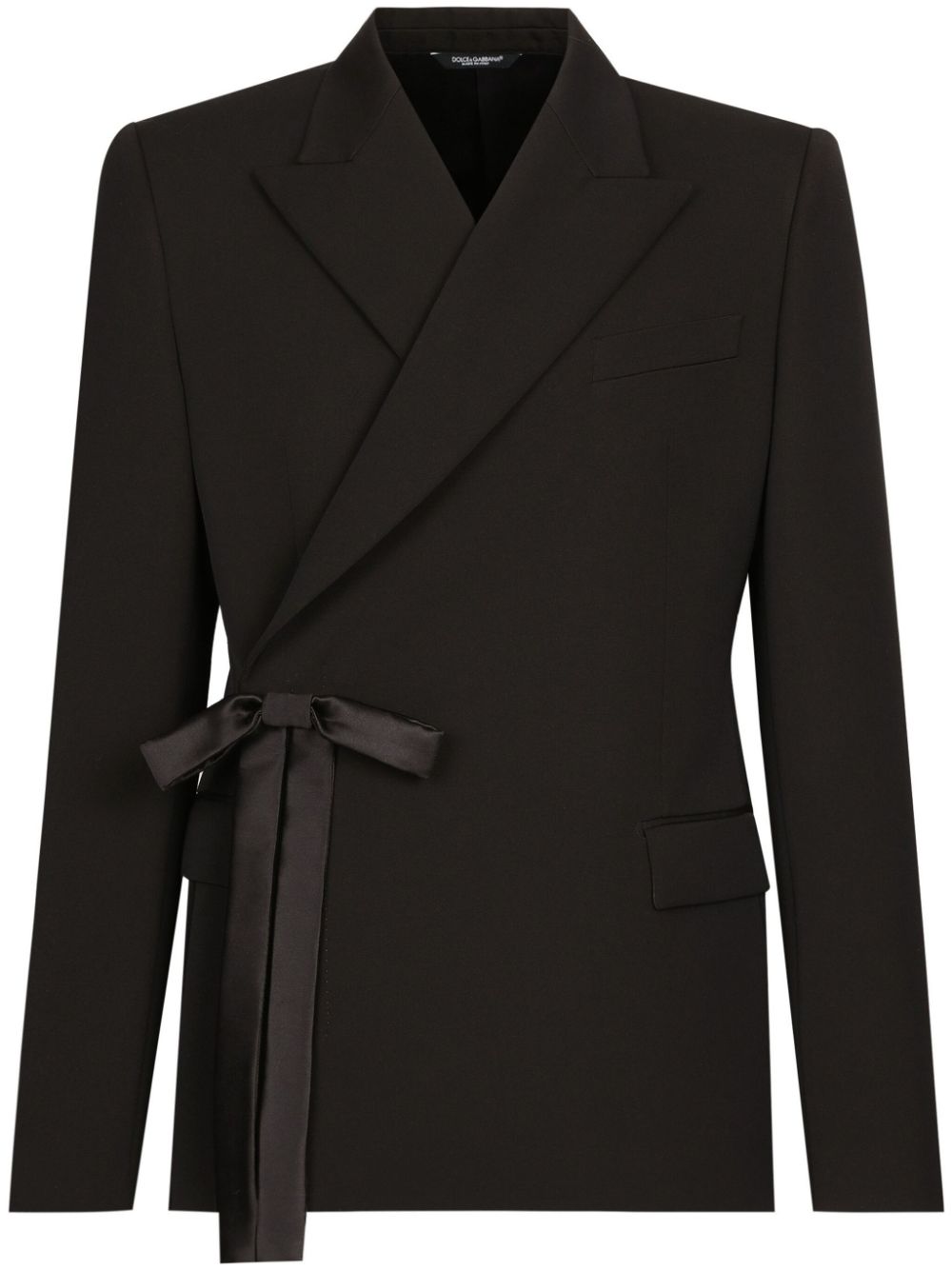 Dolce & Gabbana bow-embellished blazer - Black von Dolce & Gabbana