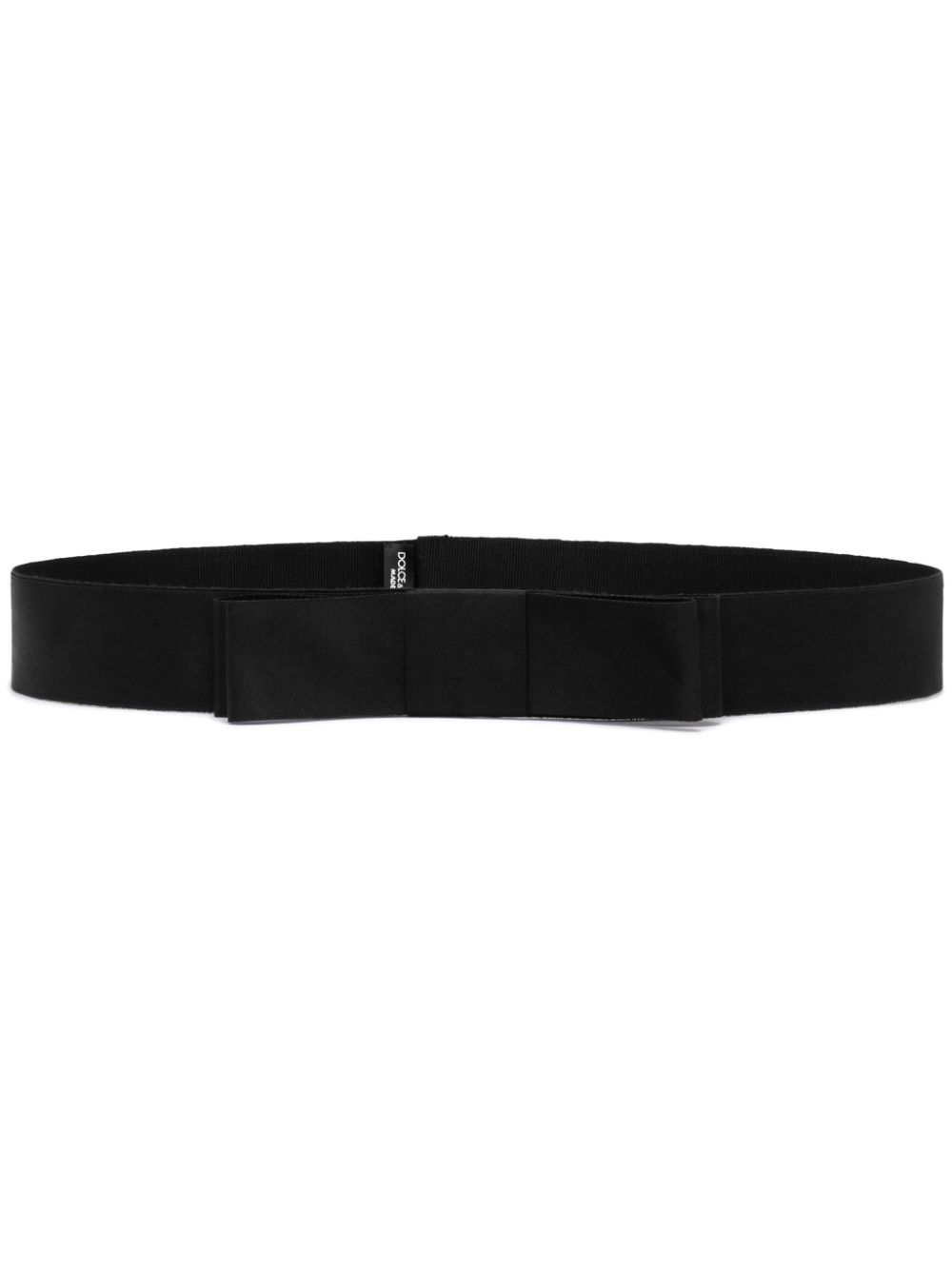 Dolce & Gabbana bow-embellished ribbon belt - Black von Dolce & Gabbana