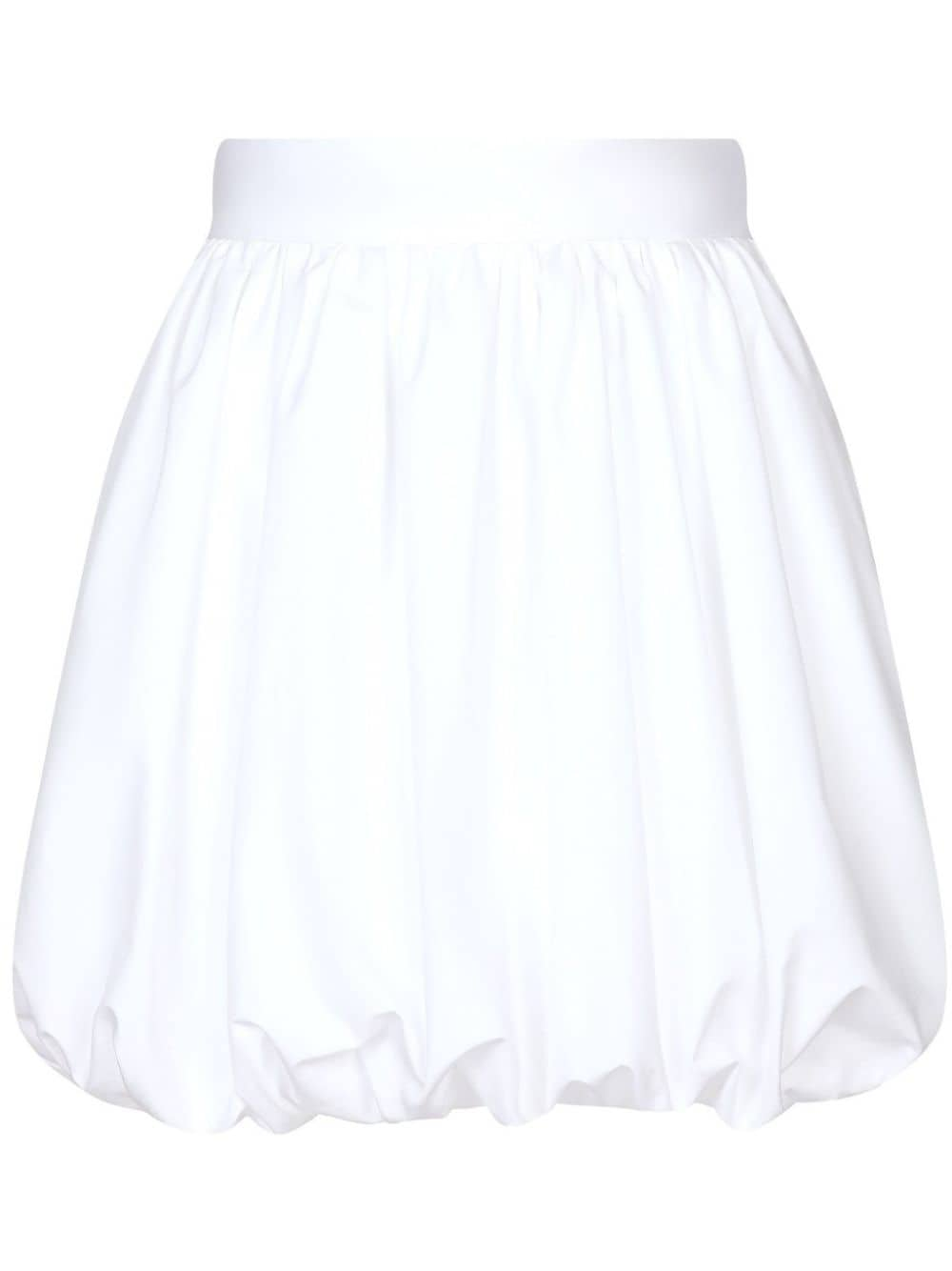 Dolce & Gabbana bubble-silhouette cotton miniskirt - White von Dolce & Gabbana