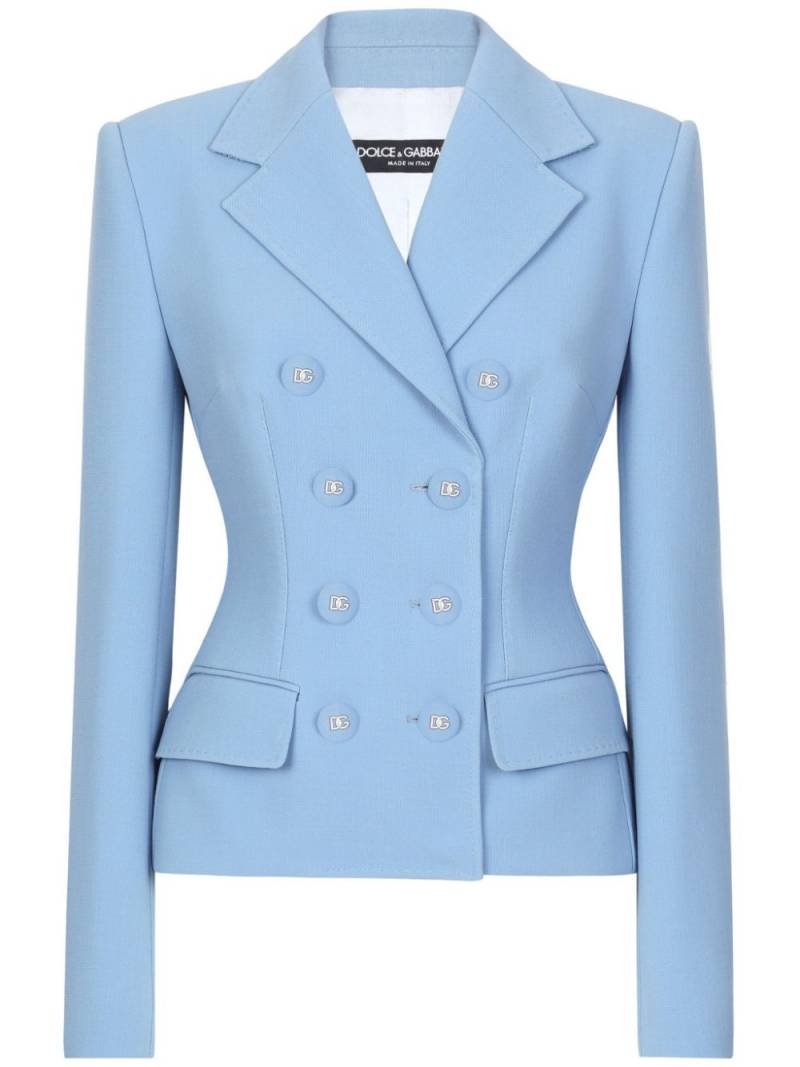 Dolce & Gabbana buttoned double breasted jacket - Blue von Dolce & Gabbana