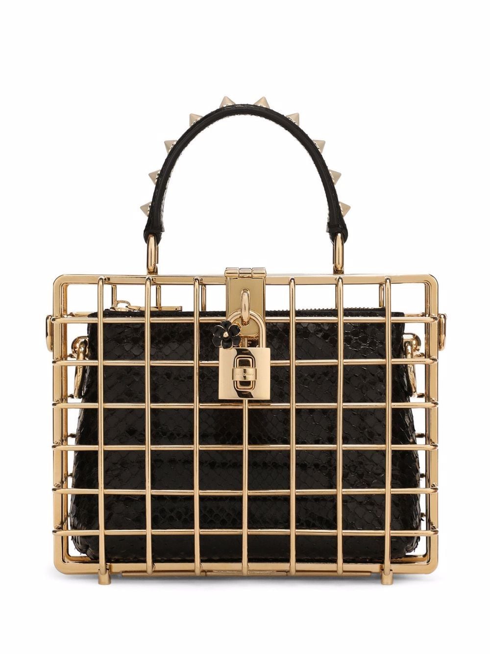 Dolce & Gabbana Dolce Box caged top-handle bag - Gold von Dolce & Gabbana