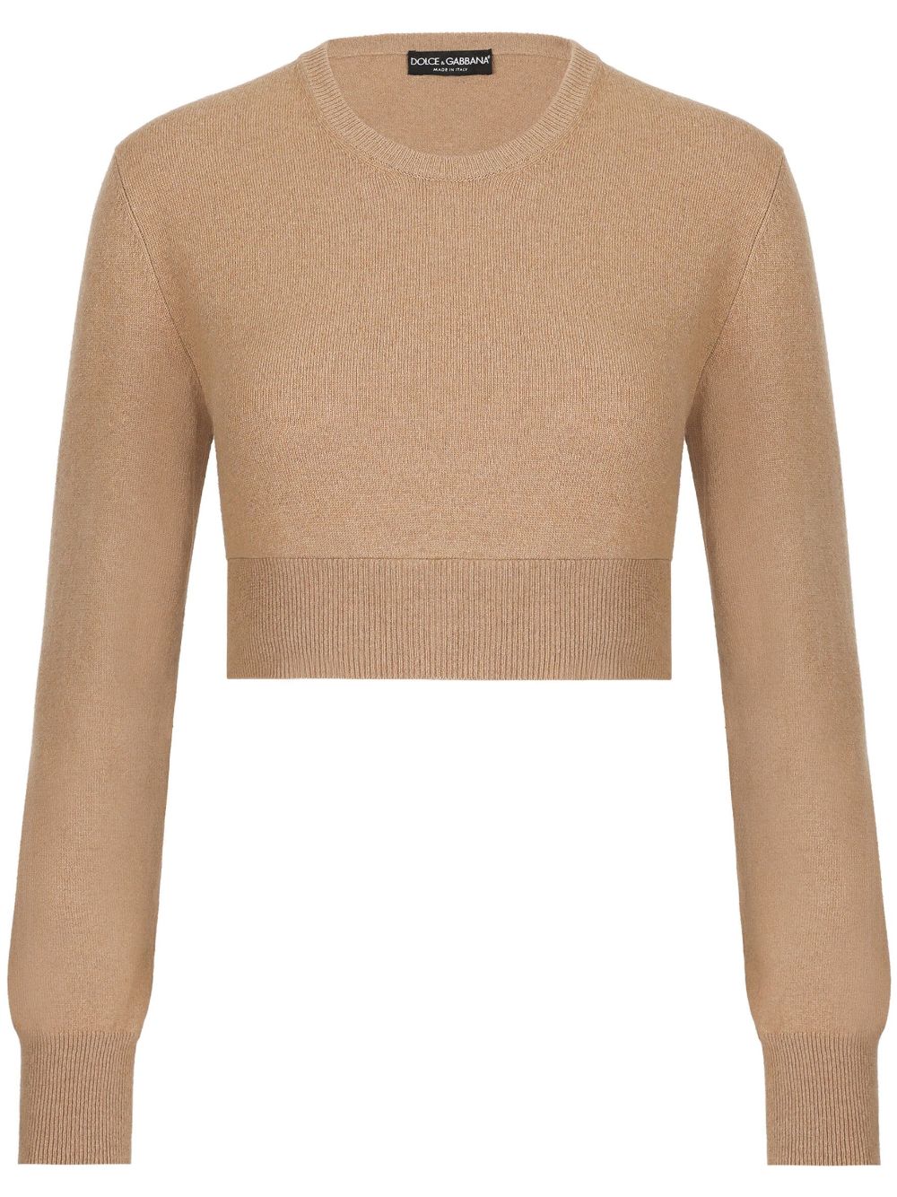 Dolce & Gabbana cashmere-blend cropped jumper - Brown von Dolce & Gabbana