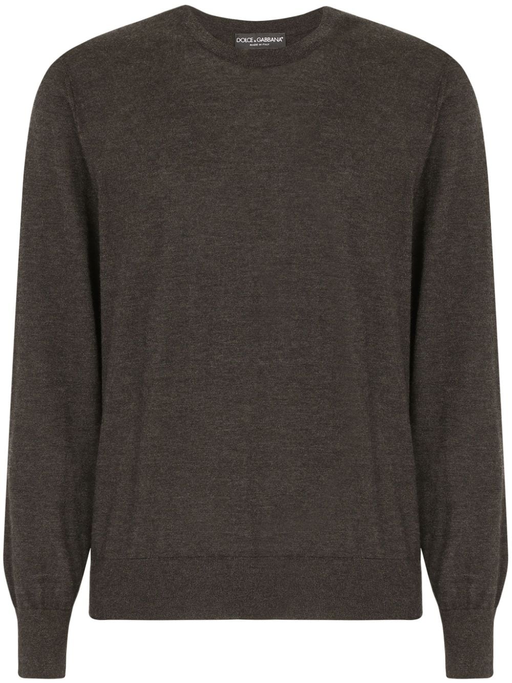 Dolce & Gabbana cashmere crew-neck jumper - Grey von Dolce & Gabbana