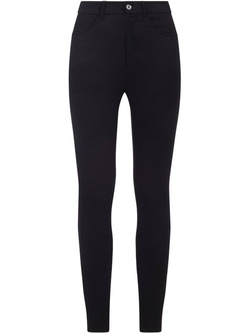 Dolce & Gabbana cavalry-twill slim-cut leggings - Black von Dolce & Gabbana