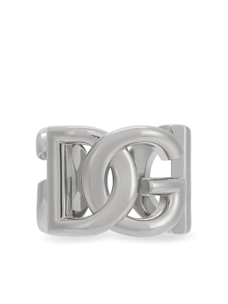 Dolce & Gabbana chunky logo ring - Silver von Dolce & Gabbana