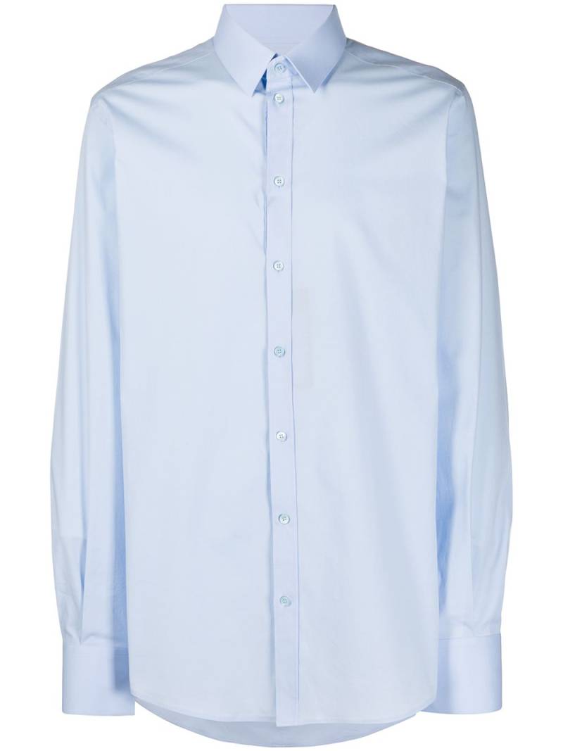 Dolce & Gabbana Gold-fit cotton shirt - Blue von Dolce & Gabbana