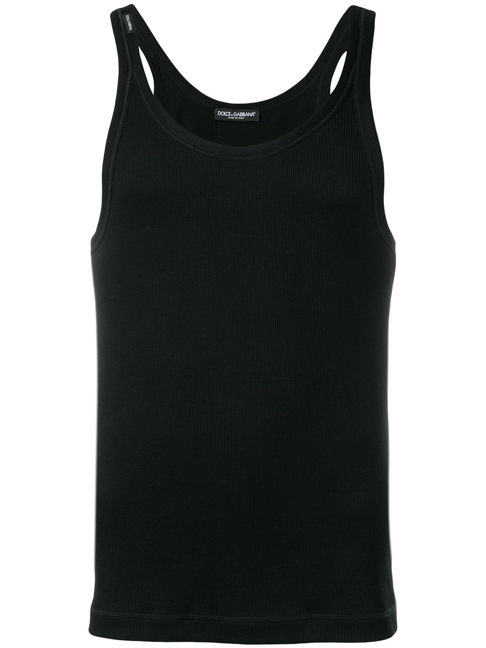 Dolce & Gabbana cotton tank top - Black von Dolce & Gabbana