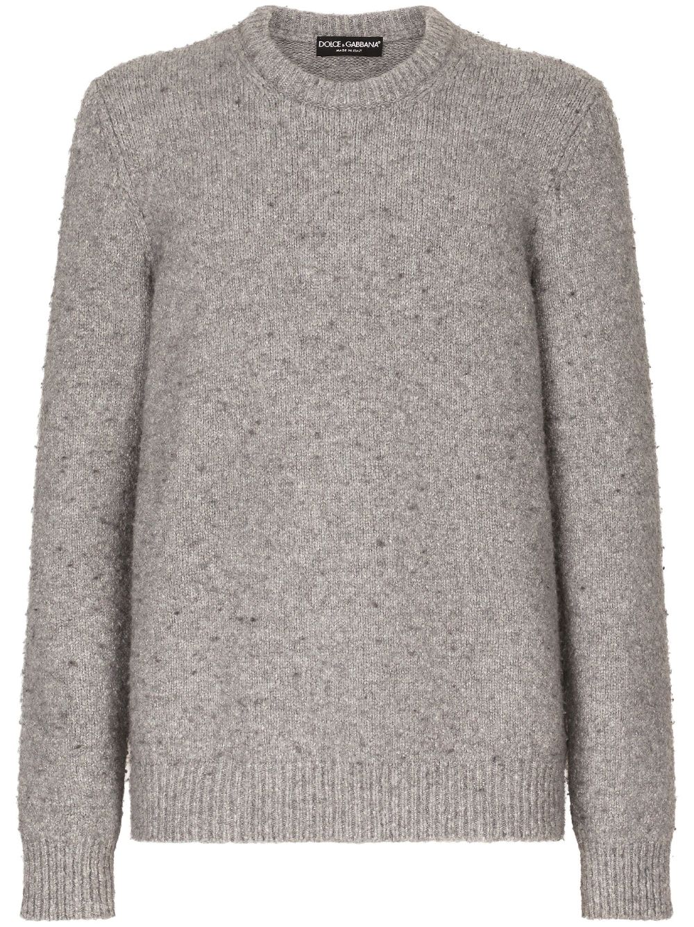 Dolce & Gabbana crew-neck long-sleeve jumper - Grey von Dolce & Gabbana