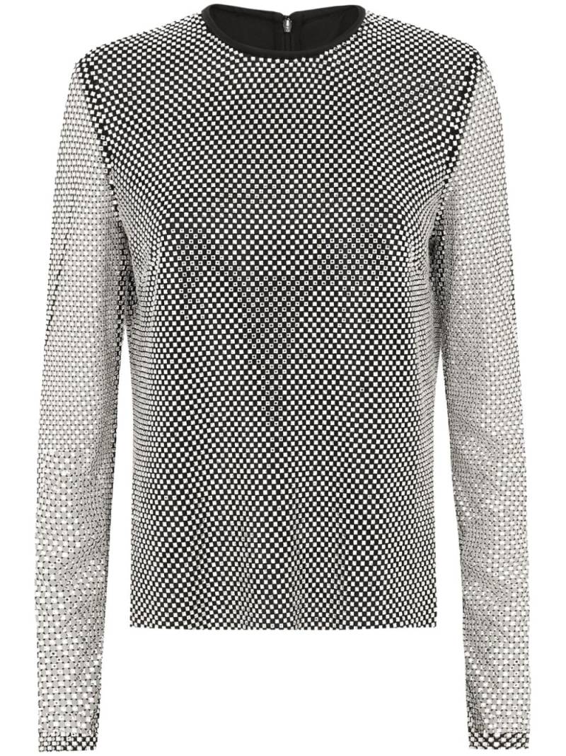 Dolce & Gabbana crystal-embellished blouse - Silver von Dolce & Gabbana