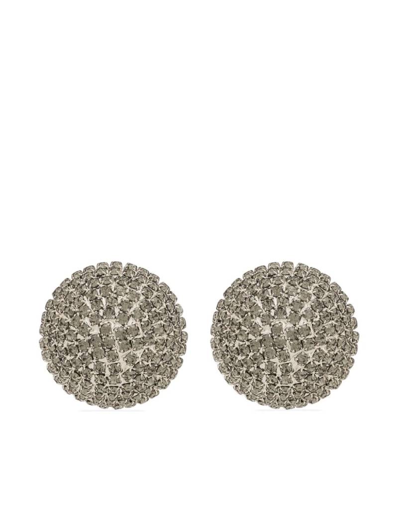 Dolce & Gabbana crystal-embellished clip-on earrings - Silver von Dolce & Gabbana