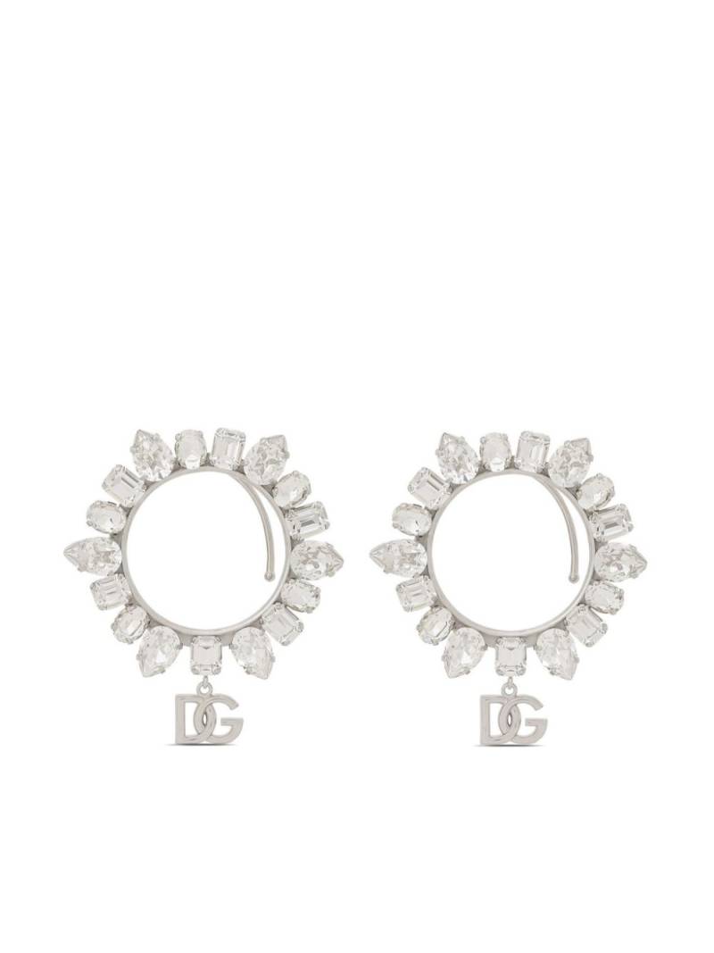 Dolce & Gabbana crystal-embellished earcuff earrings - Silver von Dolce & Gabbana