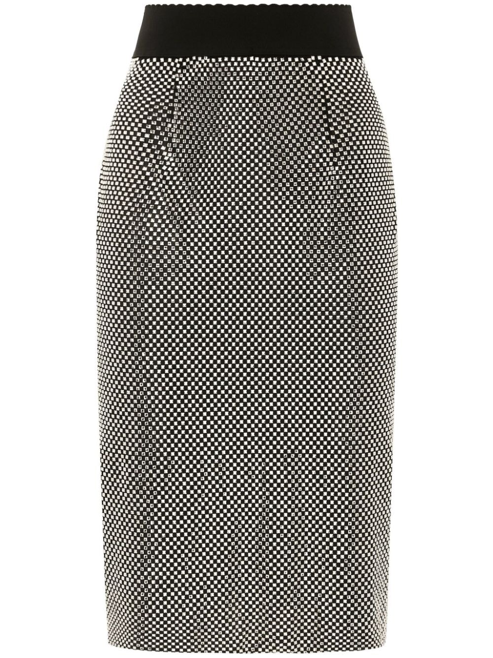 Dolce & Gabbana crystal-embellished skirt - Silver von Dolce & Gabbana